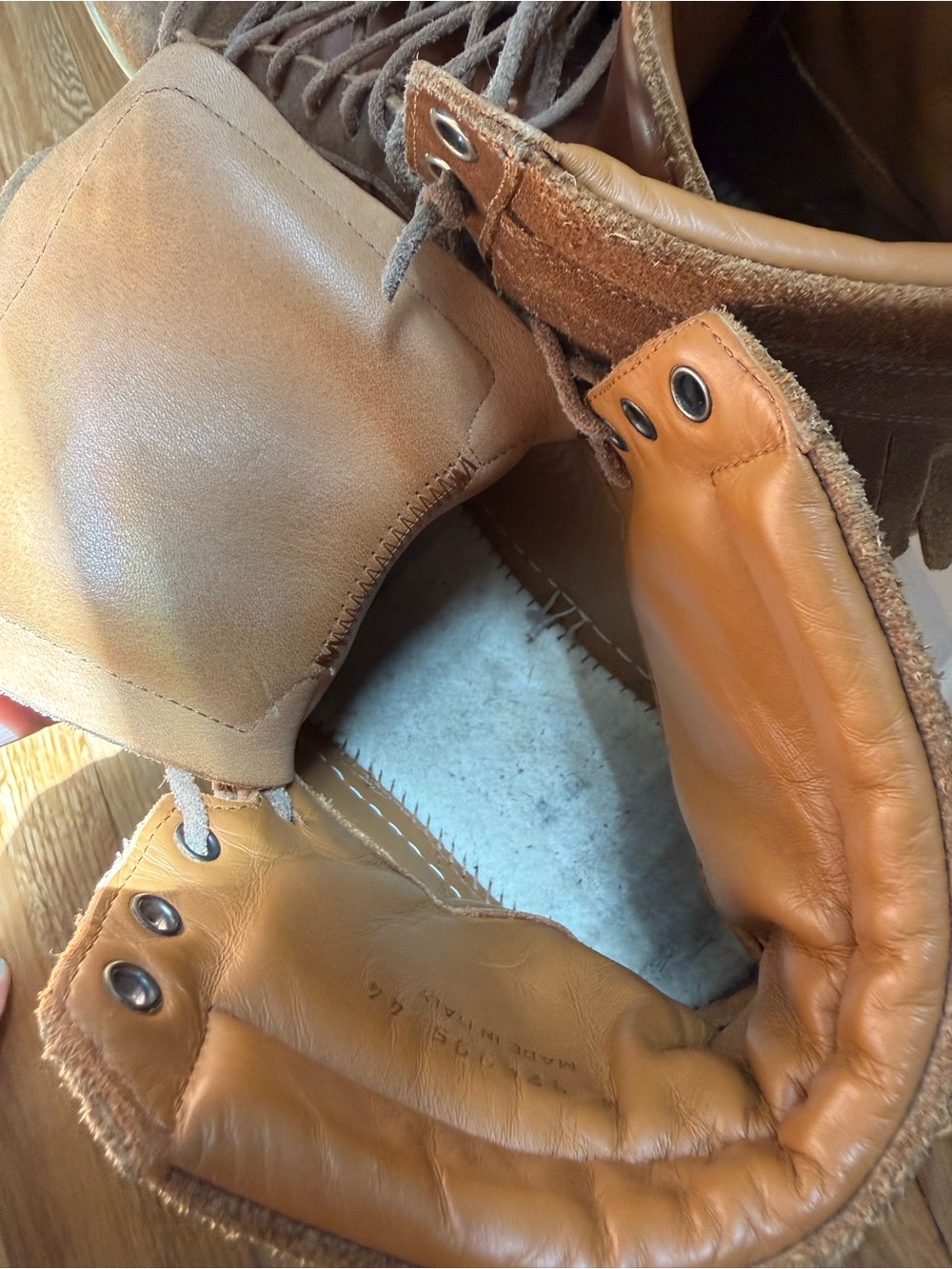 Saint Laurent Tan/Brown High-Top Suede Boots - Picture 7 of 9